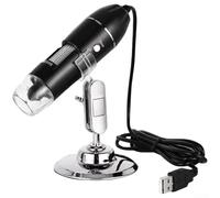 Microscopio digitale 50X-1600X ad alto ingrandimento USB per Android per iPhone PC - Fotocamera HD portatile per analisi dei peli della pelle nera 12x3,3 cm