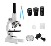 Microscopio digitale. Composto Di Ingrandimento Del Microscopio Con Diapositiva E Luce Riempimento .Portatile