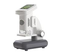 Microscopio digitale con schermo LCD 4K e raggio di ingrandimento 120x-1200x, kit scientifico portatile per studenti con vetrini preparati, verde