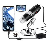 Microscopio digitale con schermo LCD per ispezione tessile, analisi di PCB o PCBA, didattica, portatile con ingrandimento regolabile e illuminazione