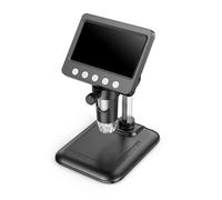 Microscopio digitale da 4,3 pollici Lente 2MP Ingrandimento 1000X 8 LED Regolare la Luce Microscopia Elettronica Riparazione Moneta Magnifier Portatile Microscopio per Saldatura Elettronica