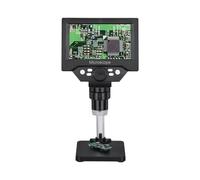 Microscopio digitale da 5, pollici, ingrandimento 1000X, LCD 10 MP, foto e video, microscopio elettronico trinoculare, for saldatura riparazione(Plastic bracket)