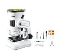 Microscopio digitale dello schermo del LED, pacchetto 1 | Visualizzatore ricaricabile 1000X per l'osservazione dello scivolo, natura, ispezione dello studio