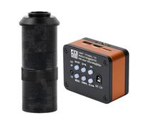 Microscopio digitale industriale elettronico per videocamera 4K UHD FHD 60FPS e obiettivo con attacco C 100X - Arancione