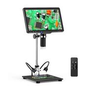 Microscopio digitale industriale professionale con schermo HD IPS da 10,1" e lente polarizzante, telecomando wireless, 1600X 2400 Megapixel
