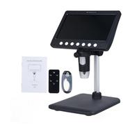 Microscopio Digitale IPS LOCADENCE 1200X 7,0 Pollici, Ingrandimento HD 5 Milioni di Pixel con Telecomando a 8 Luci LED per Timbri Gioielli PCB Biologici