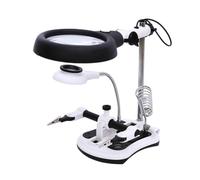 Microscopio digitale. Lente D'ingrandimento 4x Pieghevole Da 2 Pezzi Con 18 Luci A LED .Portatile