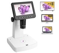Microscopio digitale Levenhuk DTX 700 LCD | Ingrandimento 10-300x, Zoom fino a 1200x,Camera 5 MP, Foto e Video HD, LED Regolabile, Software di Misurazione Incluso