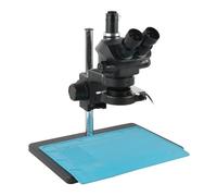 Microscopio digitale, Microscopio Trinoculare Stereo Simulfocale Elettronico For Gioielli Da Laboratorio Industriale Con Obiettivo Ausiliario 1,0x 0,5x 2,7x(With 0.5x)
