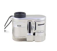 Microscopio digitale. Mini Microscopio Portatile Da 2 Pezzi, Regolabile, Lente D'ingrandimento Per Gioielli, Lampada UV A LED .Portatile