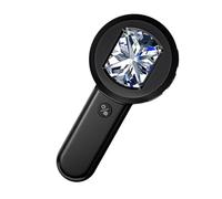 Microscopio digitale palmare con schermo LCD da 2 pollici luce LED regolabile per ispezione monete analisi gioielli microscopio senza fili per uso interno/esterno