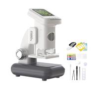 Microscopio digitale per bambini con supporto regolabile con schermo LCD integrato nella fessura per scheda di memoria sorgente luminosa per uso interno esterno microscopio digitale portatile per