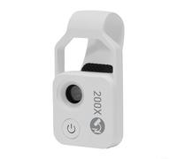 Microscopio digitale portatile 200X HD, MS002 200X, microscopio per smartphone, per tutti i telefoni cellulari tradizionali (bianco)