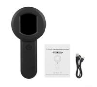 Microscopio digitale portatile con ingrandimento 100x, schermo da 5,1 cm, microscopio USB portatile per ispezione di monete e gioielli, materiale ABS, strumento scientifico educativo per bambini e