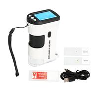 Microscopio digitale portatile con schermo da 2", microscopio tascabile, microscopio portatile per bambini studenti adulti studio di laboratorio di osservazione microbica per piante moneta di pietra