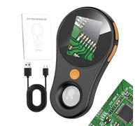 Microscopio digitale portatile, lente d'ingrandimento per osservazione delle piante, lente d'ingrandimento portatile con luce, schermo IPS a colori da 2,0 pollici, 200 W, ingrandimento 500x