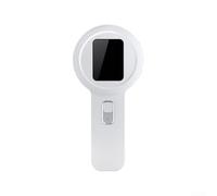 Microscopio digitale portatile, lente d'ingrandimento USB portatile, ingrandimento 200X con display HD da 5,1 cm e 16 luci LED per educazione sul campo (bianco)