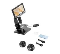 Microscopio Digitale Professionale Con Display Da 7 Pollici Ingrandimento Regolabile Sistemi Illuminazione a LED Integrati Per L'ispezione Delle Saldature E L'osservazione Campioni Biologici.