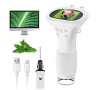 Microscopio digitale SGAINUL da 2,0 pollici per bambini, microscopio portatile 1000x con 8 luci LED regolabili, adatto come regalo di Natale, compleanno o Capodanno per bambini dai 4 agli 8 anni.