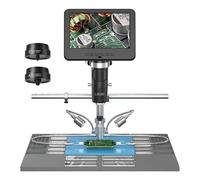 Microscopio Digitale Trinoculare 2000X UHD 2160P HDMI For Saldatura PCB SMD For Strumenti Di Riparazione Del Telefono(7inch)