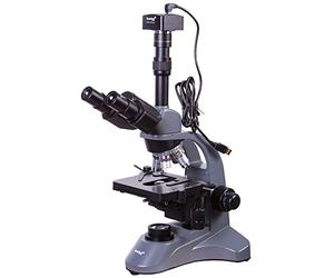 Microscopio Digitale Trinoculare Levenhuk D740T 5,1M con Fotocamera da 5 Mpx e Software Speciale - Compatibile con Windows, Linux e Mac Os