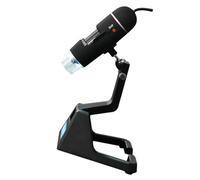 Microscopio Digitale USB 2 Milioni 25x 600x LED Flessibile | Jade e Gioielli, Cavo USB Incluso, Struttura in Plastica Nera, Otto Luci Integrate