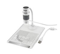 Microscopio Carson EFLEX 300x 1600x1200 Fotocamera Integrata Grigio Bianco