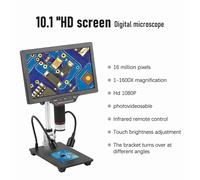 Microscopio digitale USB da 10,1 pollici 1080P, 16MP, ingrandimento da 1 a 1600X con telecomando