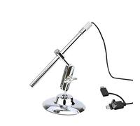 Microscopio Digitale USB, Fotocamera con Ingrandimento 200X con Supporto, Microscopio Portatile 2 Megapixel, Microscopio Elettronico con 8 Luci LED, Strumento di Osservazione