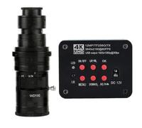 Microscopio digitale video elettronico industriale con fotocamera per microscopio 4K UHD FHD 60FPS e obiettivo con attacco C 200X - Blu