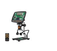 Microscopio e telescopio digitale LCD da 7 pollici con risoluzione 1080P Ingrandimento 1000X 8 luci LED Supporto in lega Telecomando e uscita HD per riparazione PCB Ispezione