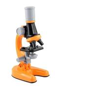 Microscopio e telescopio giocattolo for bambini, set di esperimenti scientifici, microscopio for studenti delle scuole elementari, Strumenti ampiamente utilizzati(Oranje)