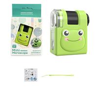 Microscopio educativo con luce e ingrandimento multiplo, design portatile per scoperte scientifiche, regalo, aula, piccolo