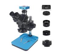 Microscopio Elettronico, 1080P 48MP 2K 4K USB VGA Videocamera 50X 100X Simul Focale Stereo Microscopio Trinoculare Set For Saldatura Del Telefono Riparazione PCB(55MP 2K 4K HDMI USB)