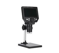 Microscopio Elettronico Digitale Display LCD A Base Larga Da 4,3 Pollici 10MP 1-1000X Lente D'ingrandimento Continua Ampia Gamma Di Utilizzi(Black)