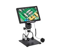 Microscopio elettronico Ultra HD da 10,1 pollici con telecomando e supporto in metallo leggero montato lateralmente