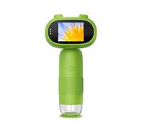 Microscopio for bambini 1000x con lente d'ingrandimento elettronica, fotocamera da 200 megapixel, giocattoli educativi scientifici 8 luci a LED, funzione foto e video