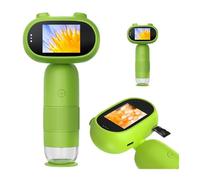 Microscopio for bambini 1000x Microscopi digitali da laboratorio Funzione foto/video portatili Lente d'ingrandimento elettronica Fotocamera for