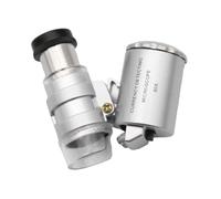 Microscopio generico tascabile con LED UV, lente d'ingrandimento regolabile (80x)