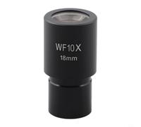 Microscopio grandangolare da 23,2 mm, ingrandimento 5x a 25x, struttura interamente in metallo, per lezioni di laboratorio, nero (WF10X)