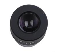 Microscopio grandangolare da 23,2 mm, ingrandimento da 5 a 25 x, struttura interamente in metallo, per lezioni di laboratorio, nero (WF15X)