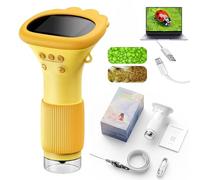 Microscopio - Handheld Microscopio | Microscopio portatile | Bambini Microscopio | 1000X Portatile Handheld Microscope for Kids, Pocket Microscope for Students Kids 8-12 Years, 1000X Microscopio