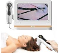 Microscopio HD da 28,9 cm con rilevatore di cuoio capelluto, analizzatore multifunzionale per follicoli piliferi con ingrandimento 50X-200X, dispositivo intelligente per test cutanei per dermatologia