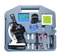 Microscopio, Kit microscopio for studenti, laboratorio Led1200x Home School Science Giocattolo educativo Raffinato microscopio biologico raffinato for bambini bambino(White)