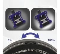 Microscopio LED regolabile per sorgente luminosa ad anello con 80 perline ad alta luminosità, per design ultra sottile a telaio stretto, in lega di alluminio antipolvere e resistente al fumo