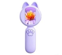 Microscopio leggero per bambini, schermo HD da 5,1 cm e spazio per foto, per giovani esploratori, per catturare le loro scoperte sempre e ovunque (viola)