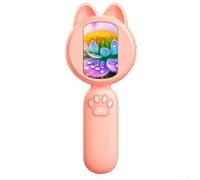 Microscopio leggero per bambini, schermo HD da 5,1 cm e spazio per foto, per giovani esploratori, per catturare le loro scoperte sempre e ovunque (rosa)