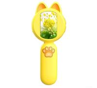 Microscopio leggero per bambini, schermo HD da 5,1 cm e spazio per foto, per giovani esploratori, per catturare le loro scoperte sempre e ovunque (giallo)