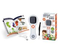 Microscopio - Lente d'ingrandimento video 500X per bambini, schermo da 5 cm, LED integrato, foto e video, messa a fuoco automatica, batteria ricaricabile USB, da 4 anni, BUKI France MR300