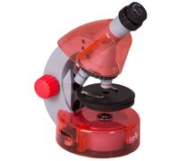 Microscopio Levenhuk Labzz M101 Arancione Design Futuristico Kit Completo